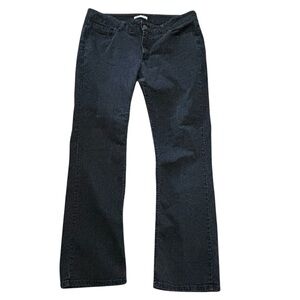Women’s Black Lee Riders Cotton Blend Midrise Bootcut Jeans Size 16 32” inseam
